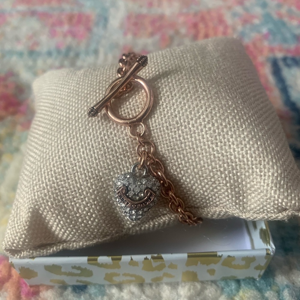 Rose gold Juicy Couture Puffy Heart bracelet